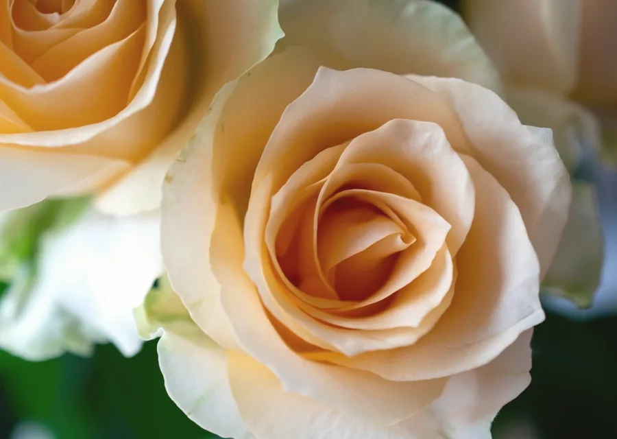 Roses crème
